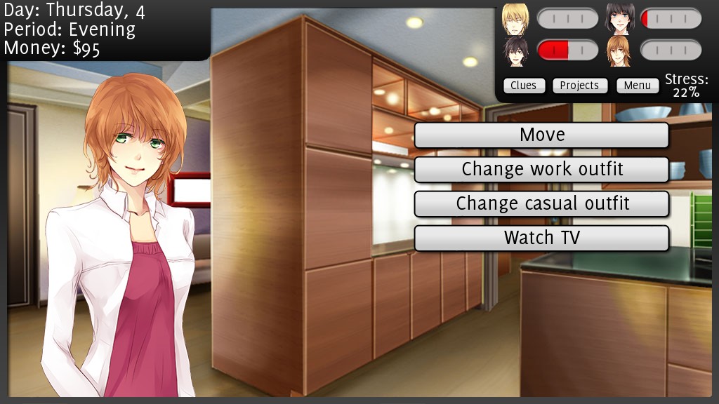 kawaii girl dating simulator game